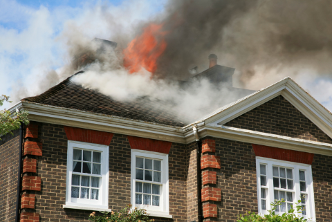 House Fire on roof